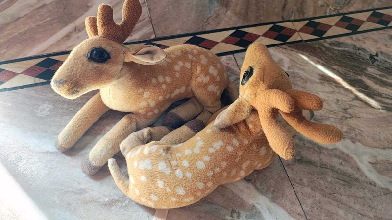 Cute Spotted Deer Plush Toys Set