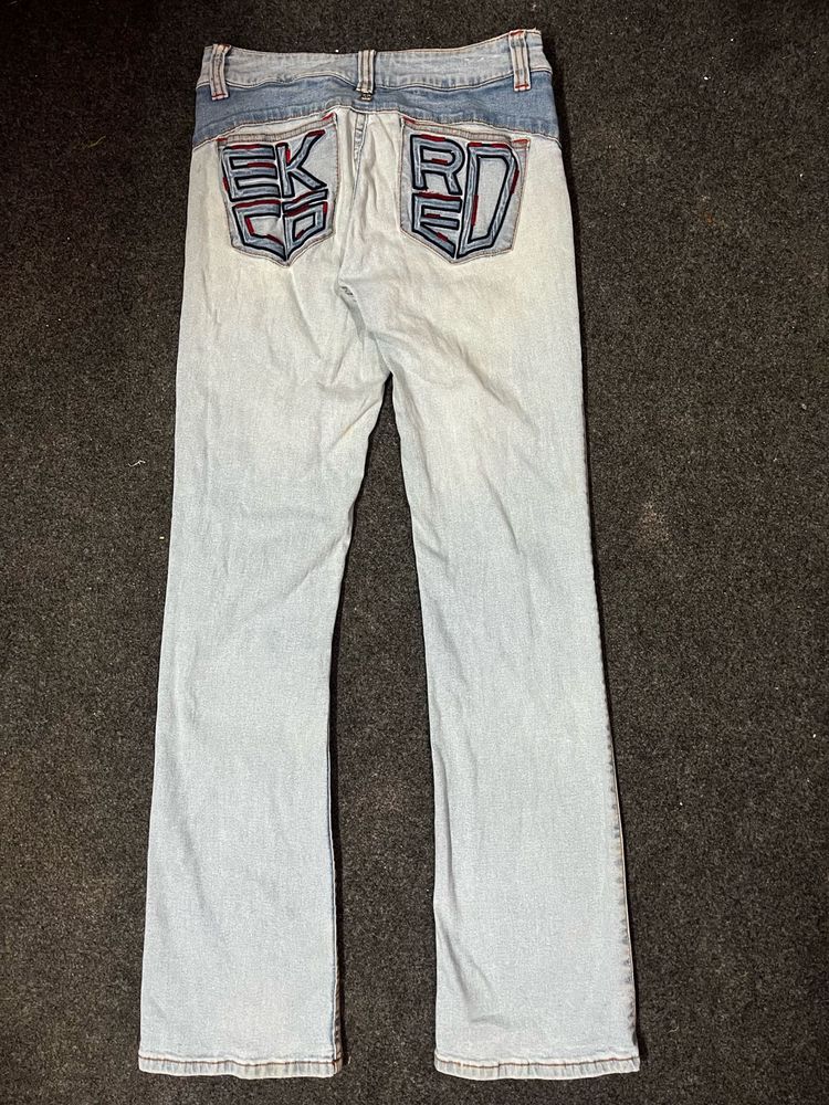 ECKO RED Distressed Light Wash Jeans bootcut