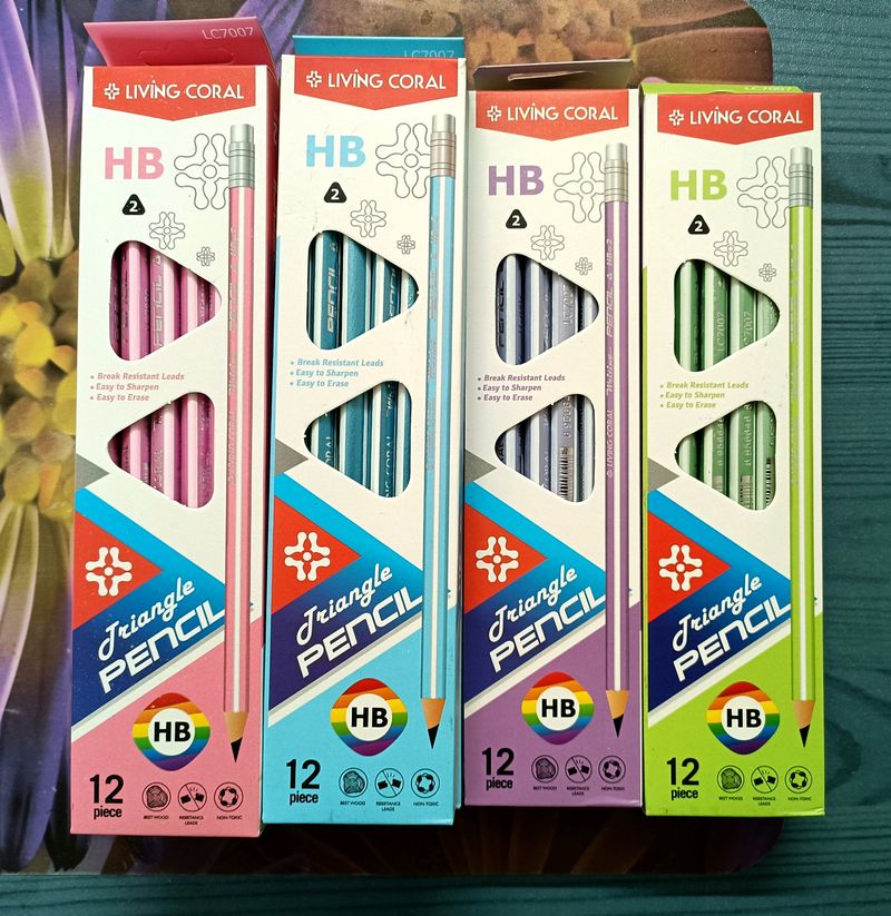 Triangle Pencil 4 Boxes (48 Pencils)
