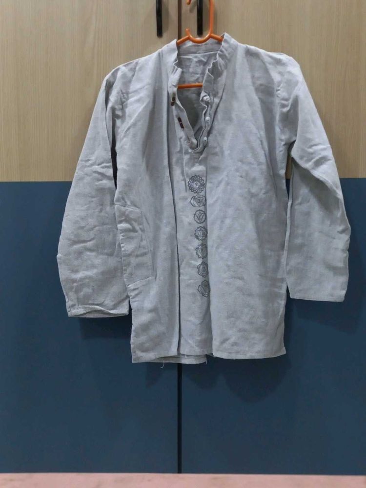 Men's Grey Kurta