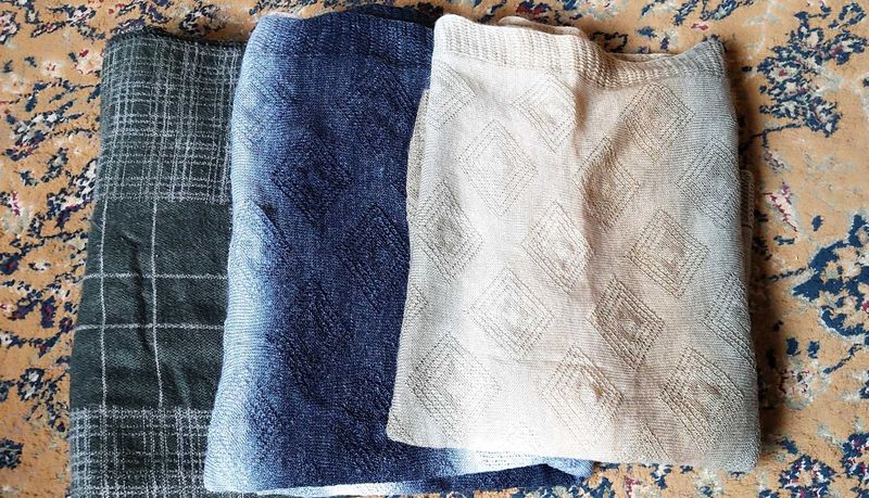 Combo Of 3 Warm Stoles