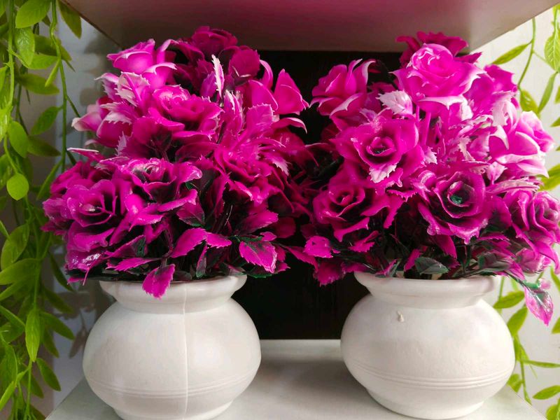 Vibrant Pink Artificial Flower Arrangement
