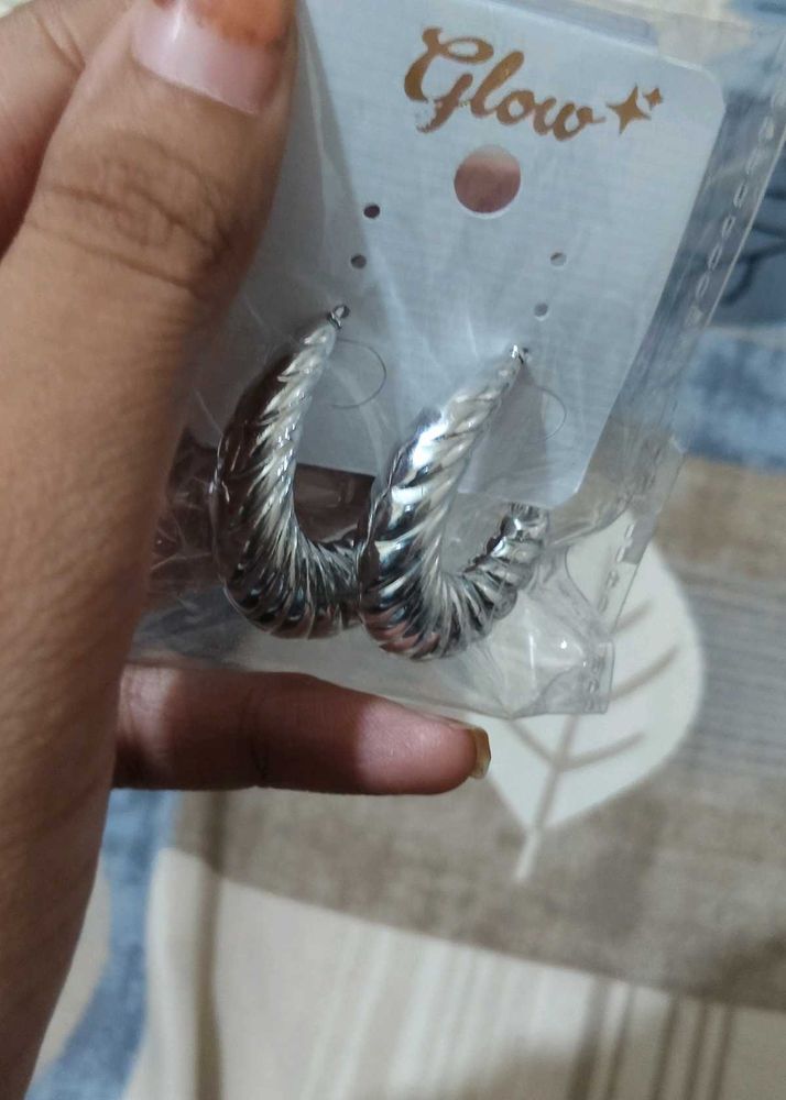 Chunky Twisted Hoop Earrings