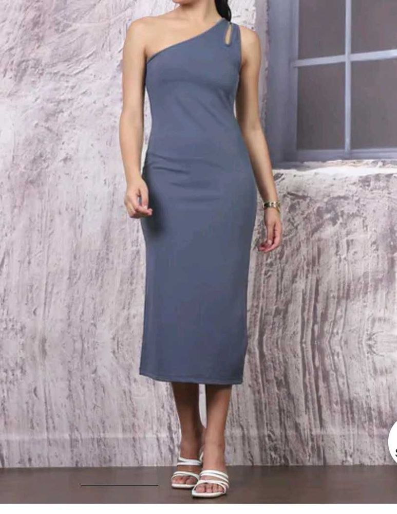 Stylish One-Shoulder Midi Dress