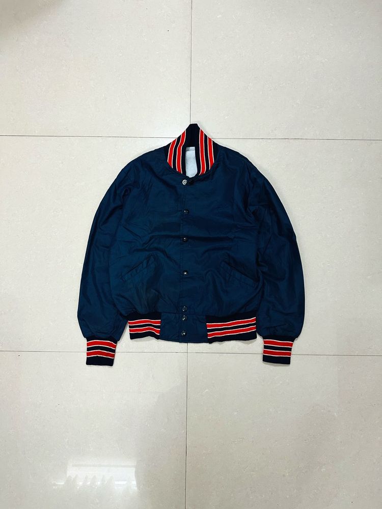 Vintage Blue Bomber Jacket 🇺🇸