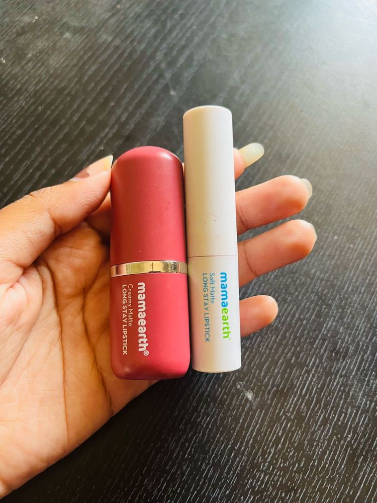 Mamaearth Creamy Matte Lipsticks (2 shades)