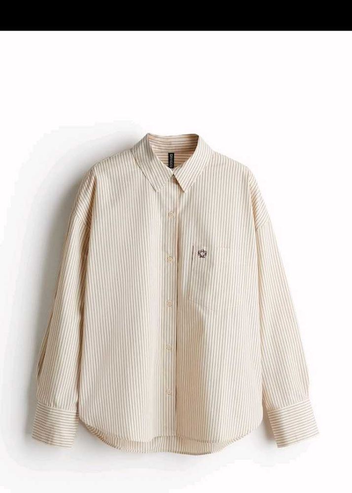 Striped Button-Up Shirt