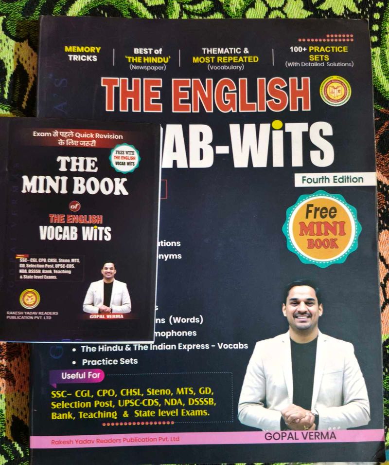 The English Vocab Wits Book with free mini boo