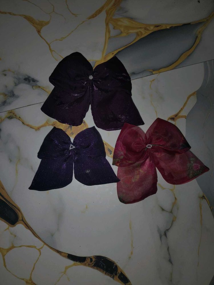 Set of 3 Bow Hair Clips