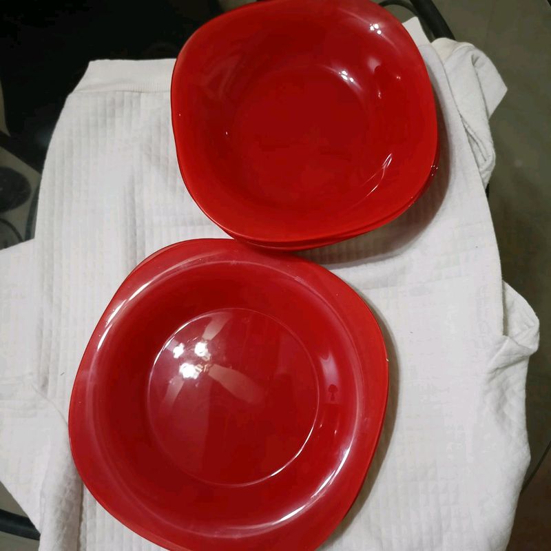 Red Dinner Set