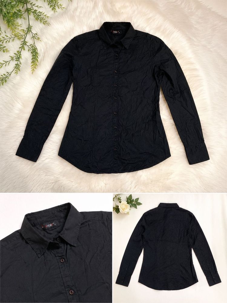 Classic Black Button-Up Shirt
