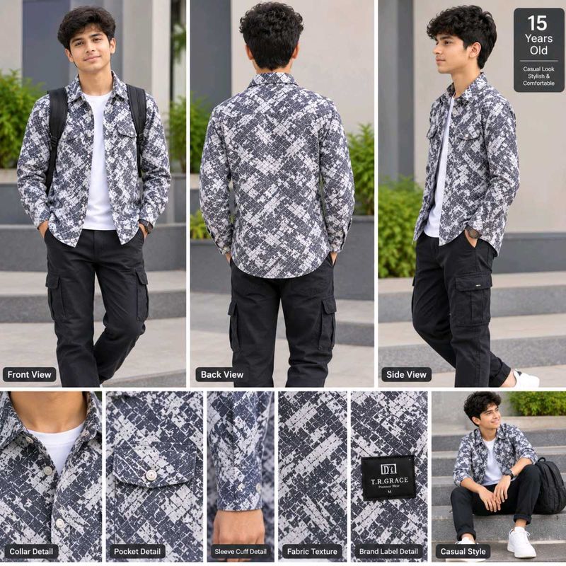 Stylish kids Printed Casual Shirt