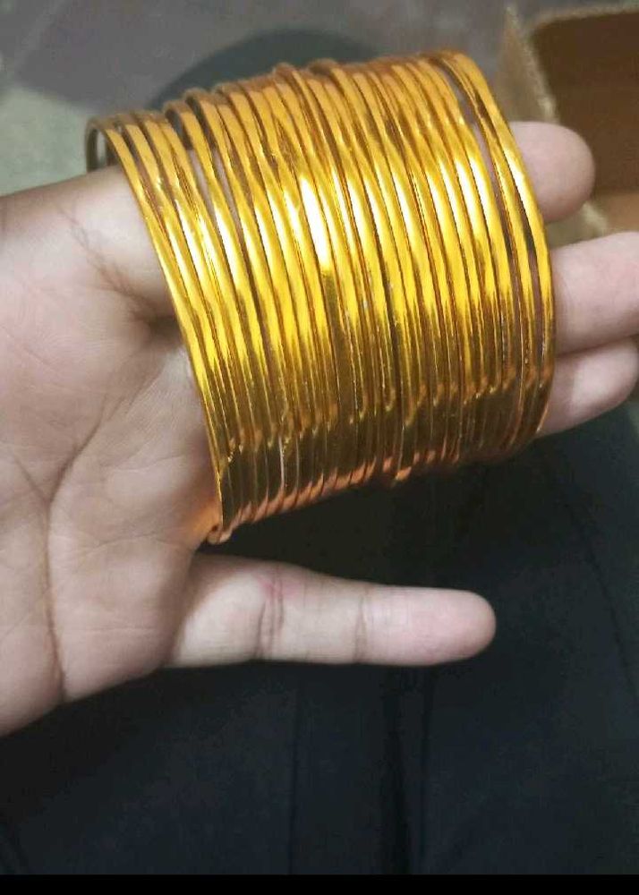 Set of Golden Bangles