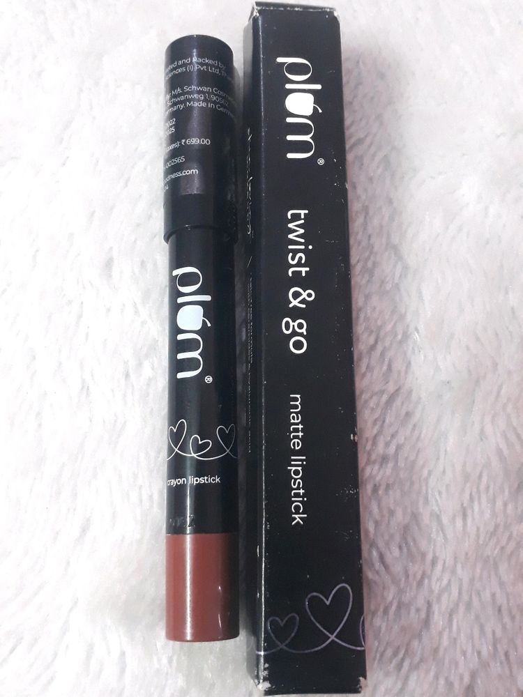 Plum Twist &amp; Go Matte Lipstick | Ceramides + Hyalu