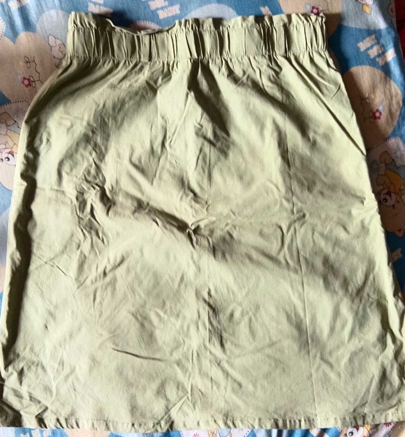 Light Green A-Line Skirt