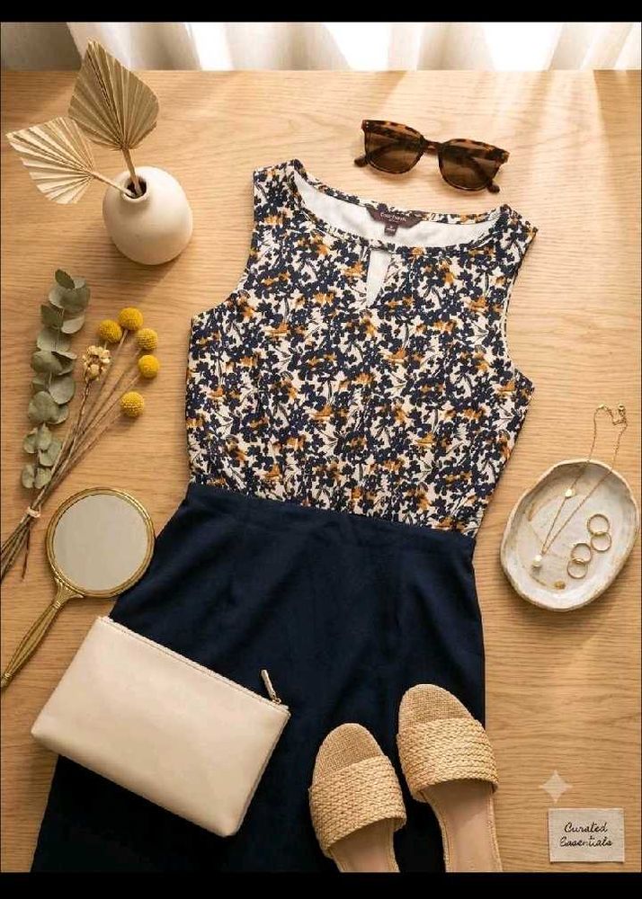 Chic Floral Print Dress