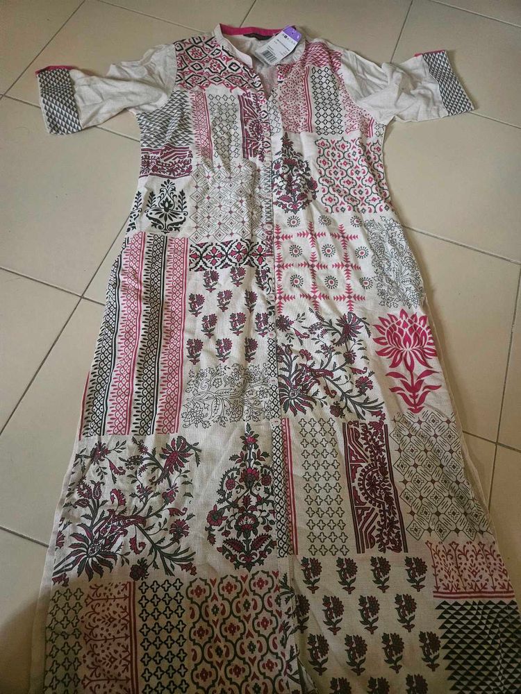 Patchwork Print Dress