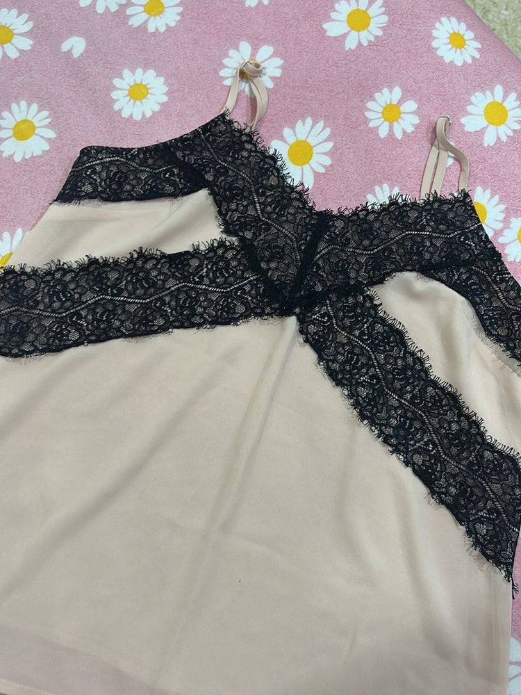 Forever 21 Lace Trim Camisole Top