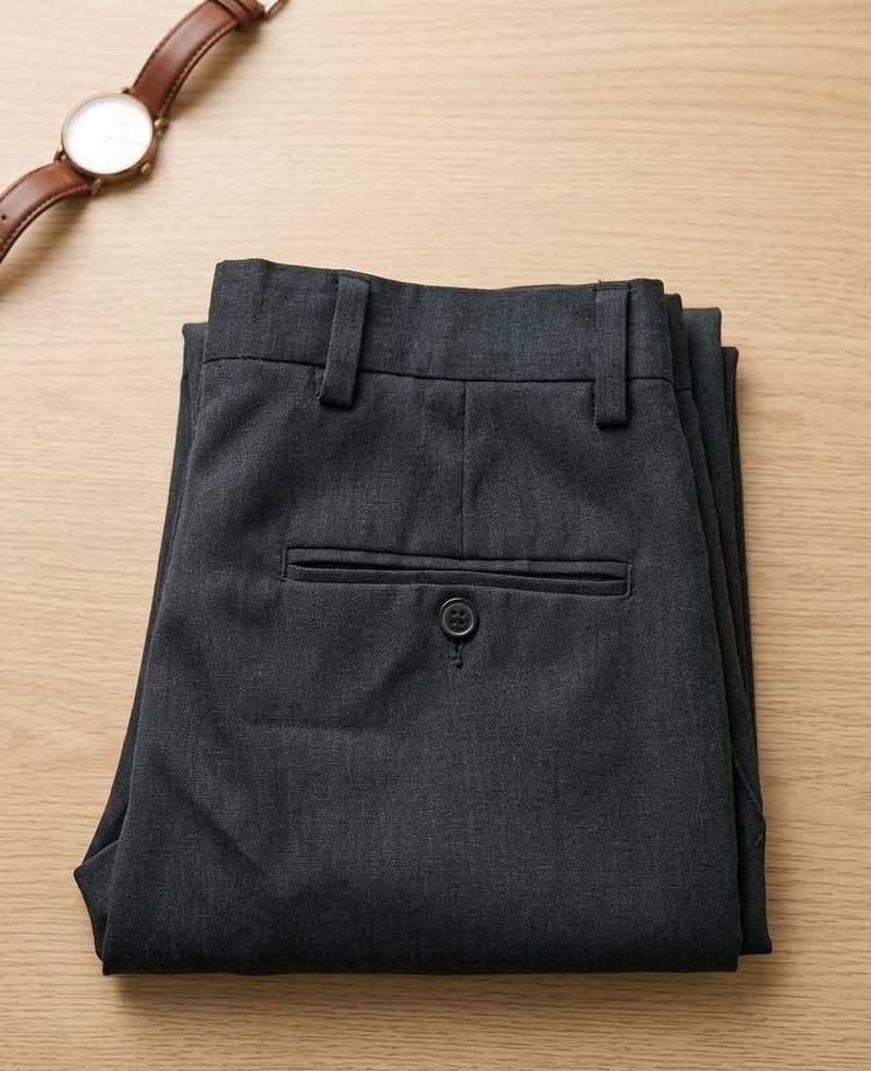 Men's Dark blue Dress Pants