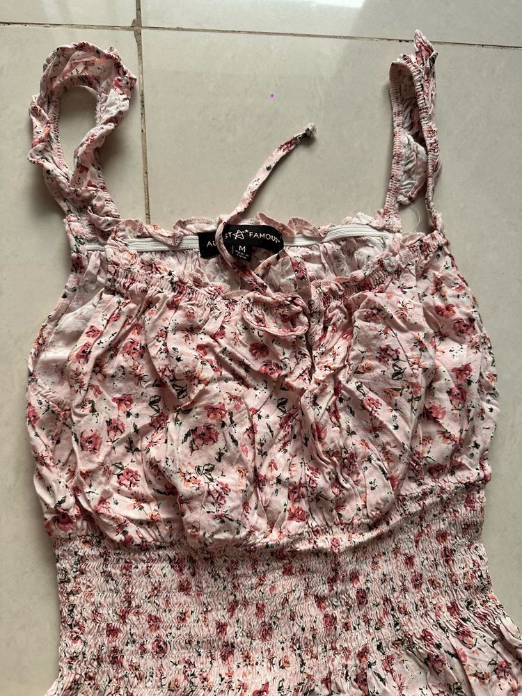 Floral Smocked Cami Top