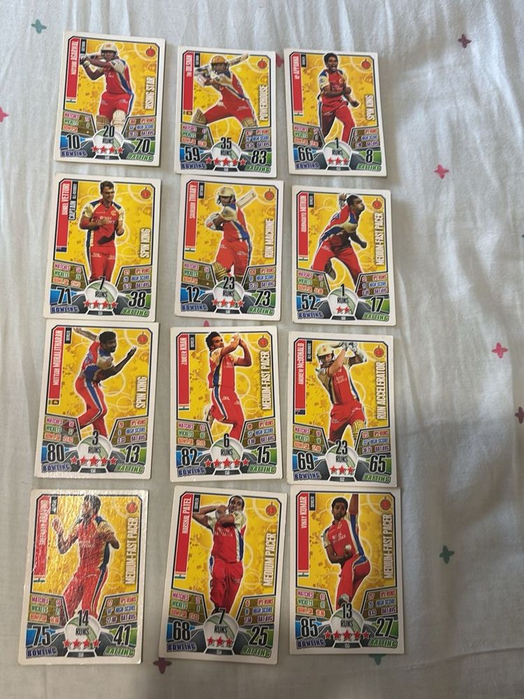 RCB base set cards