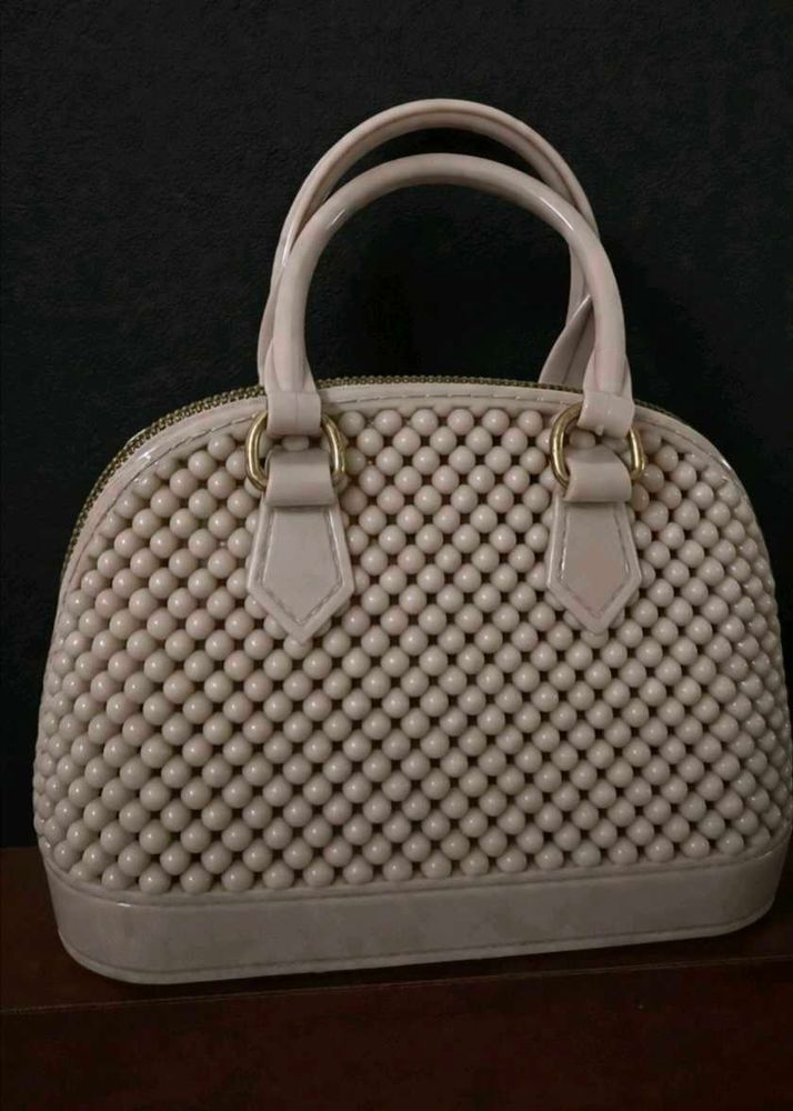 Chic Beaded Dome Handbag