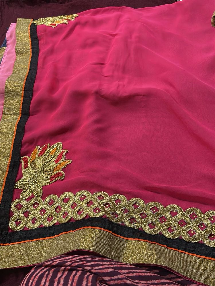 2 colour saree