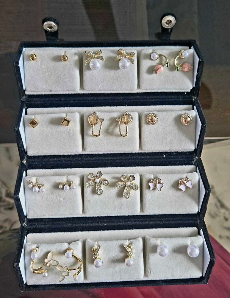 Assorted Earring Set with Storage Case