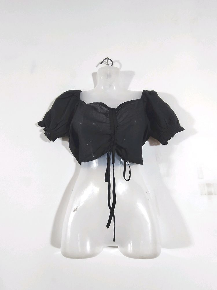 Black Crop Top (Women's)