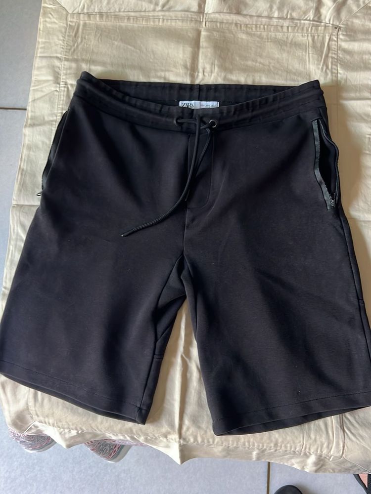 Zara Black Athletic Shorts