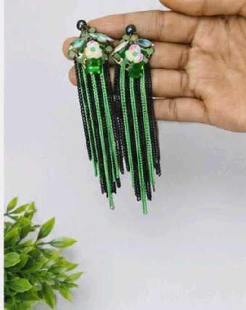 Statement Tassel Drop Earrings