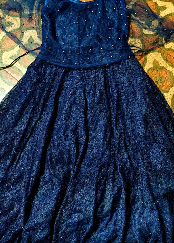 Stunning Royal Blue Embellished Gown