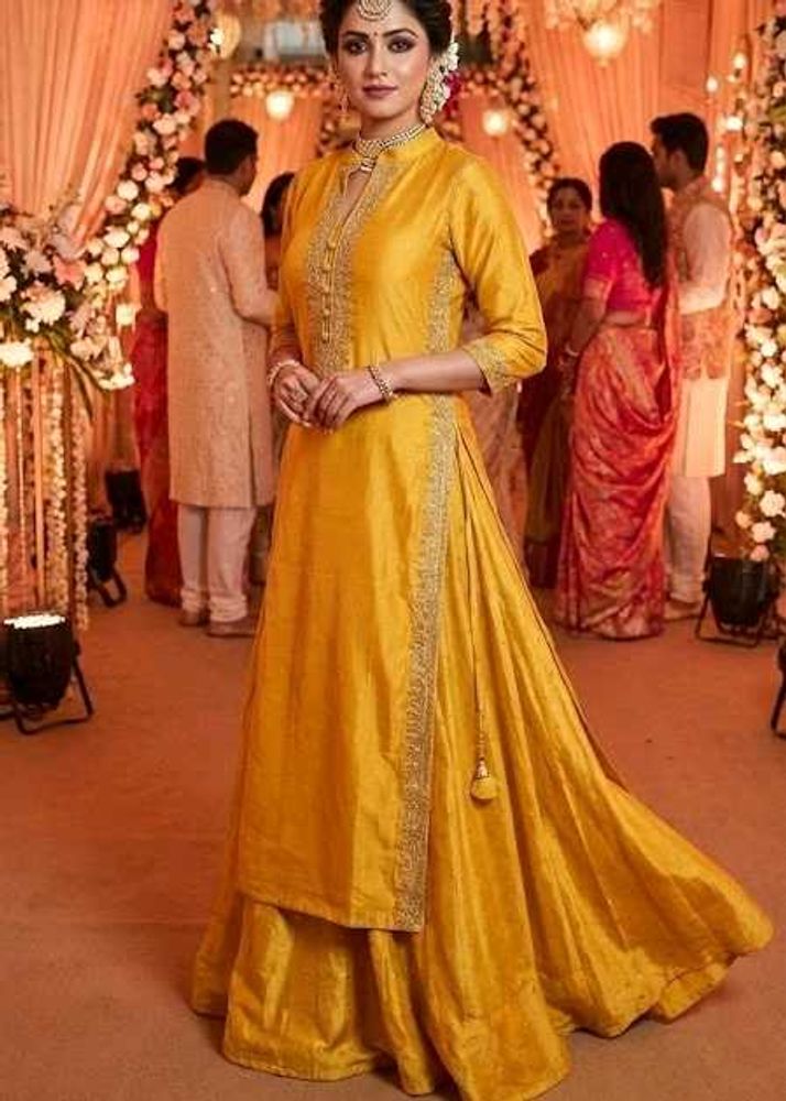 Heavy Ethnic Gown(free🎁surprise +Fabric tape)