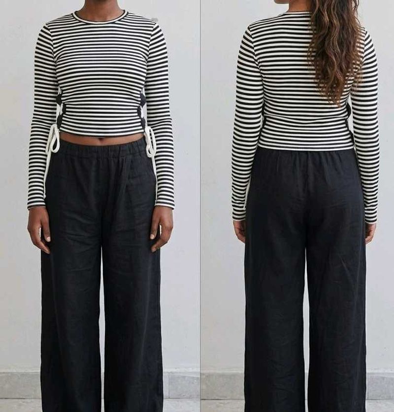 Striped Long Sleeve  Top