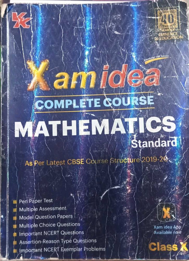 Xam Idea Mathematics Complete Course Std X