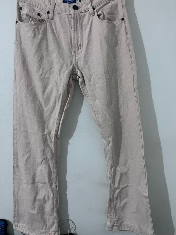 beige jeans