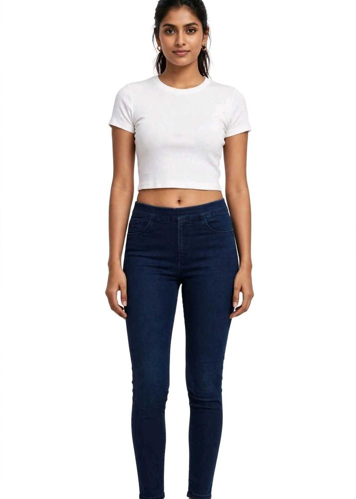Classic Dark Wash Skinny Jeans
