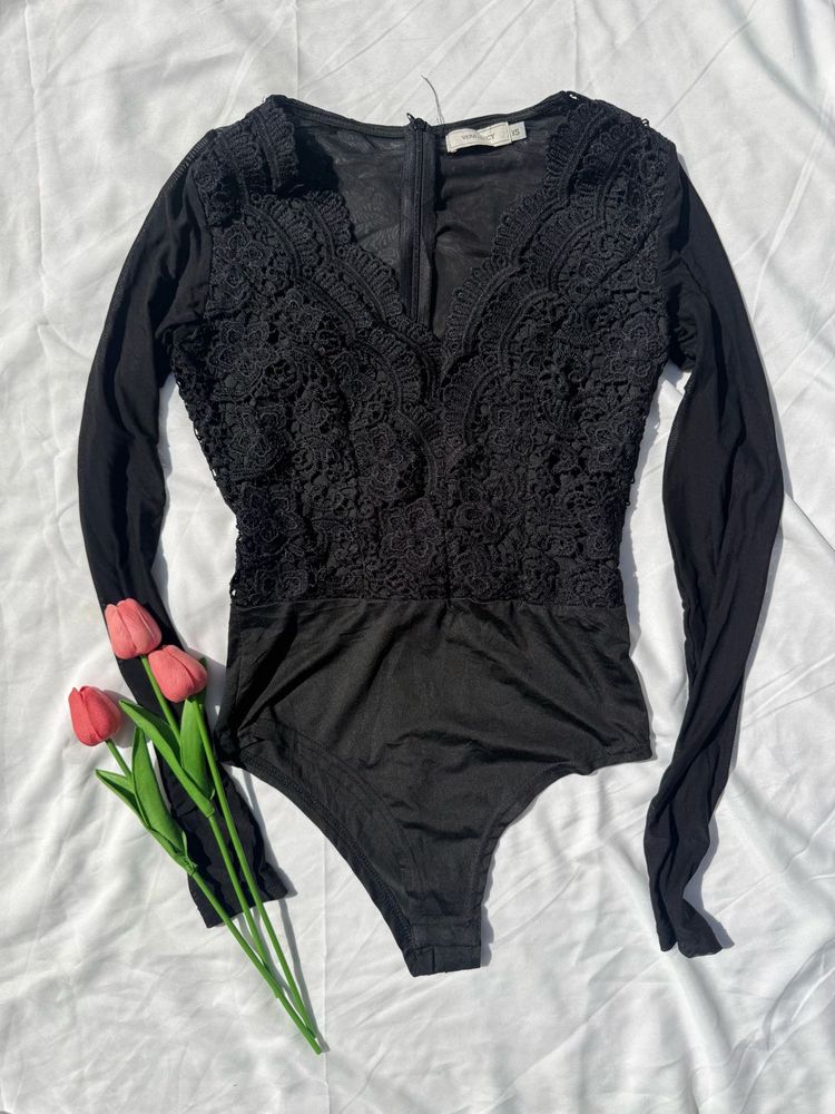 Black Lace Bodysuit
