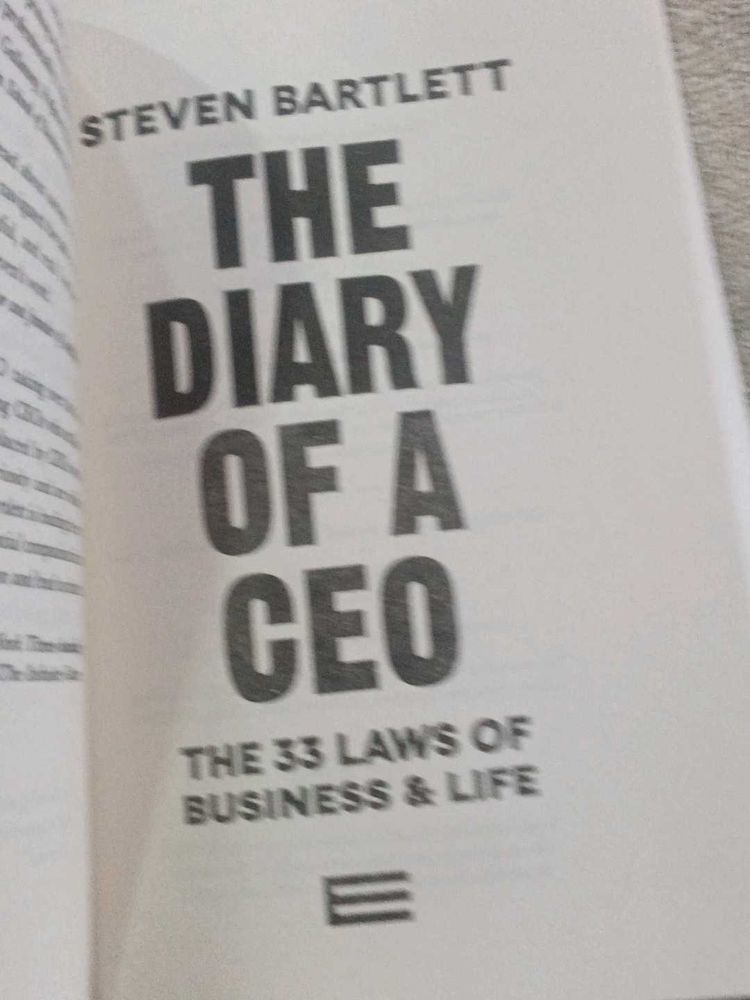 The Diary of a CEO Book