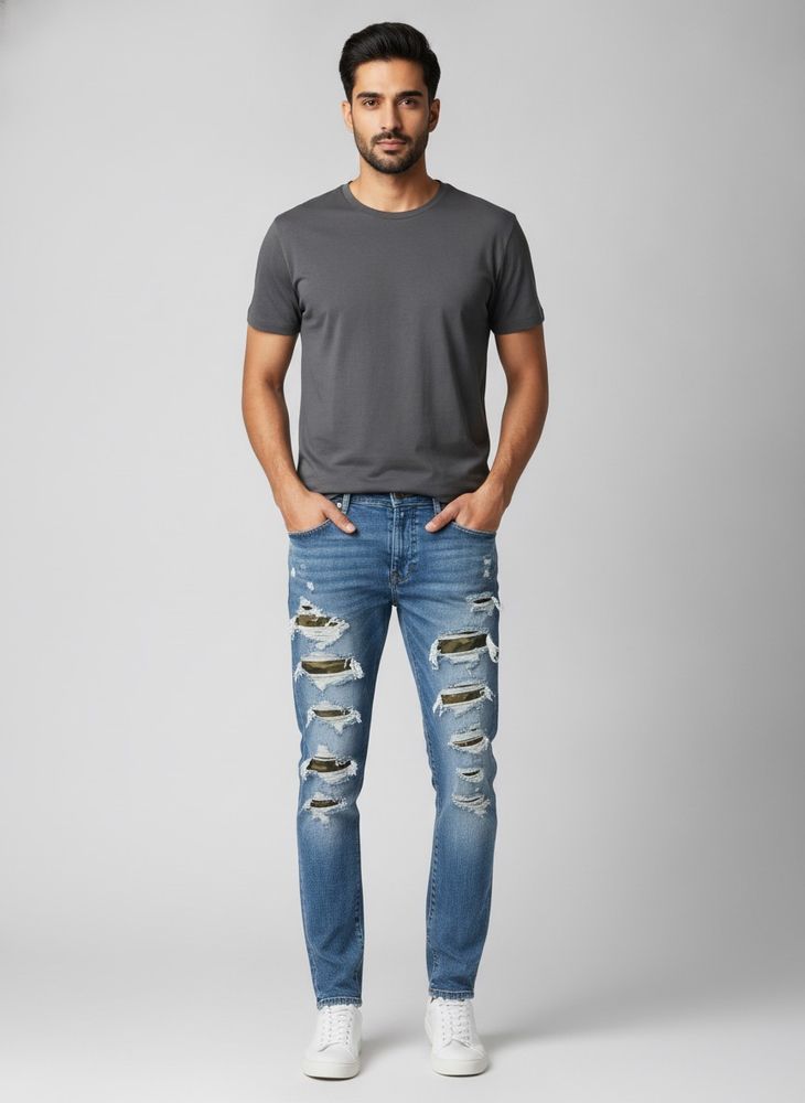 GAP Distressed Blue Denim Jeans