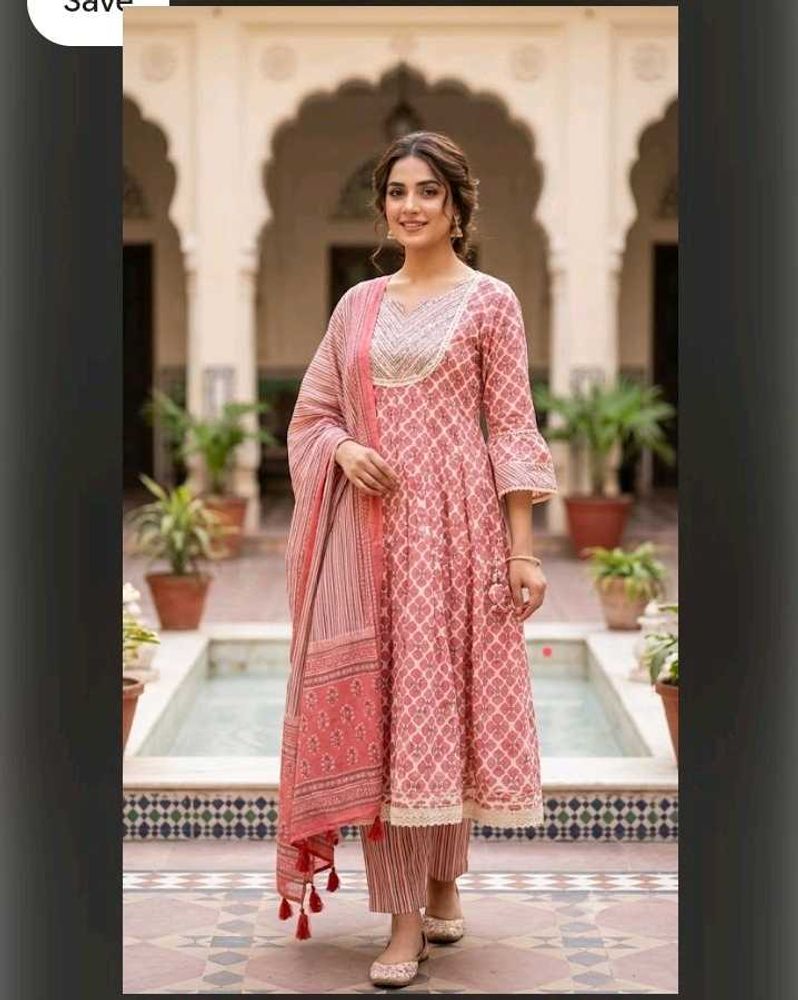 Beautiful Pink Ethnic Kurta Set