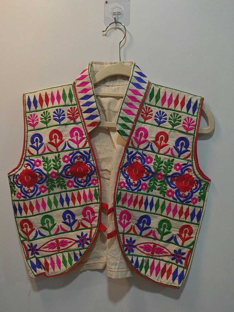 Embroidered Ethnic Waistcoat