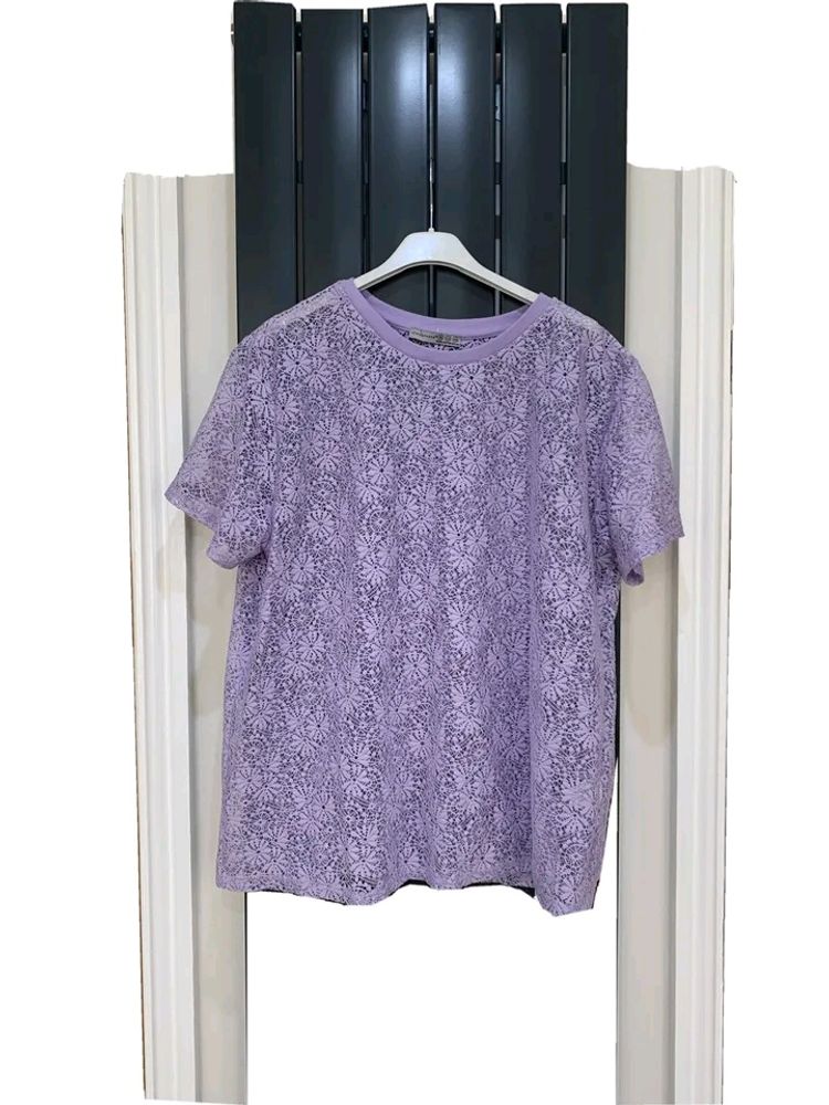 Atmosphere Purple Lace Top Size 16 (42-44Inches)