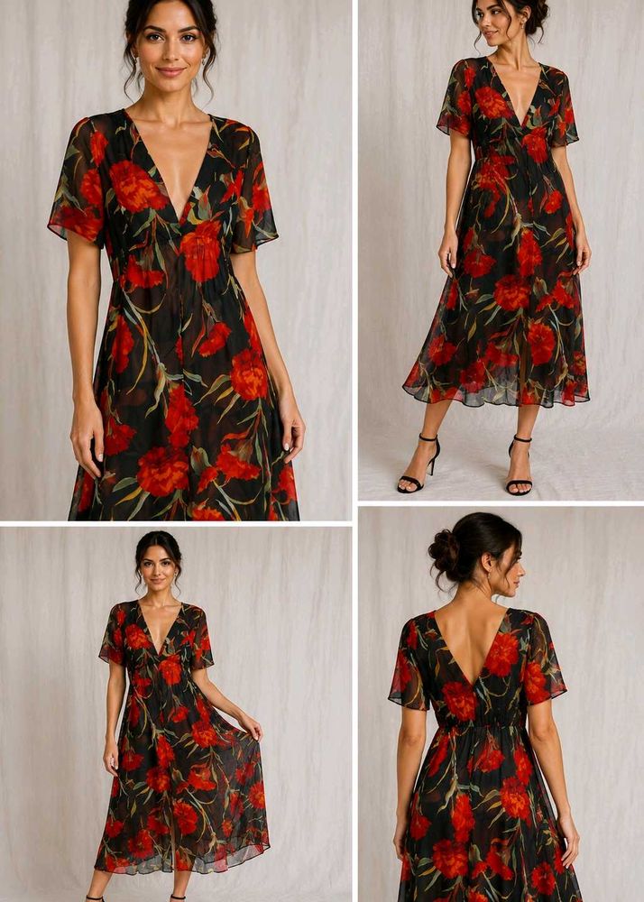 FLORAL PRINT DRESS