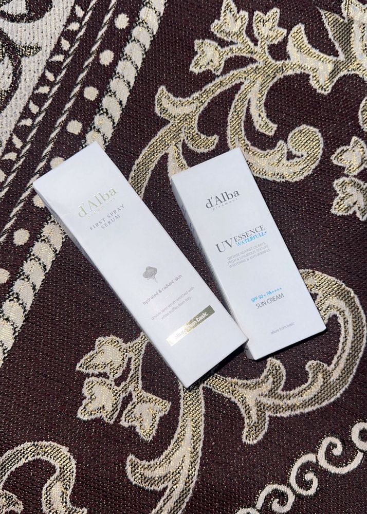 d'Alba Skincare Set - Serum &amp; Sun Cream