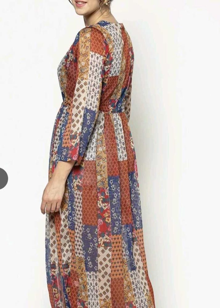 Boho Patchwork Maxi Dress