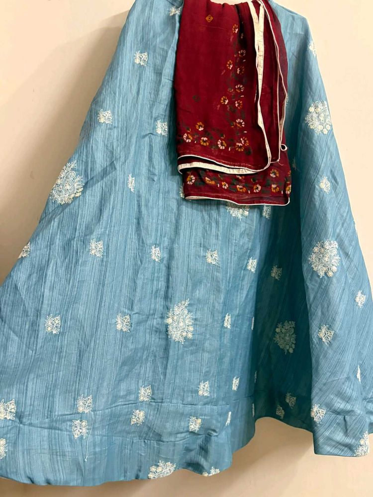 Elegant Blue Lehenga Choli Set