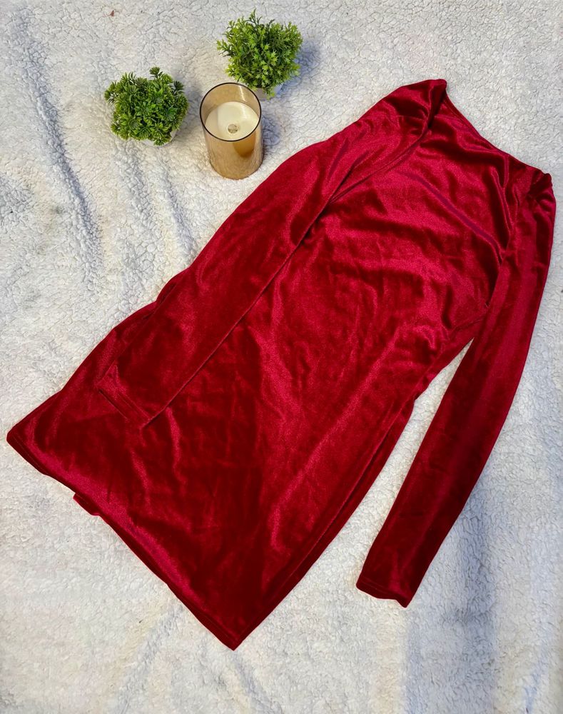 Red Velvet Mini Dress
