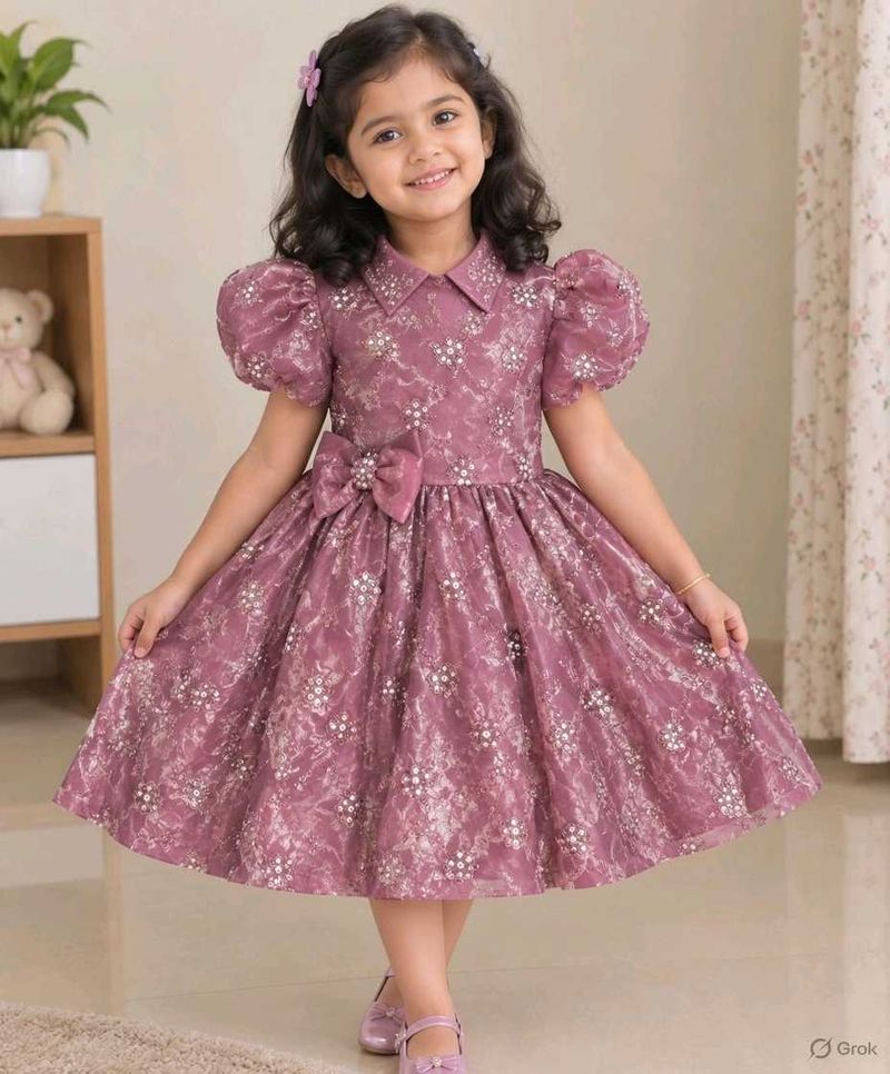 Sparkling Party Dress for Girls Age 3-5