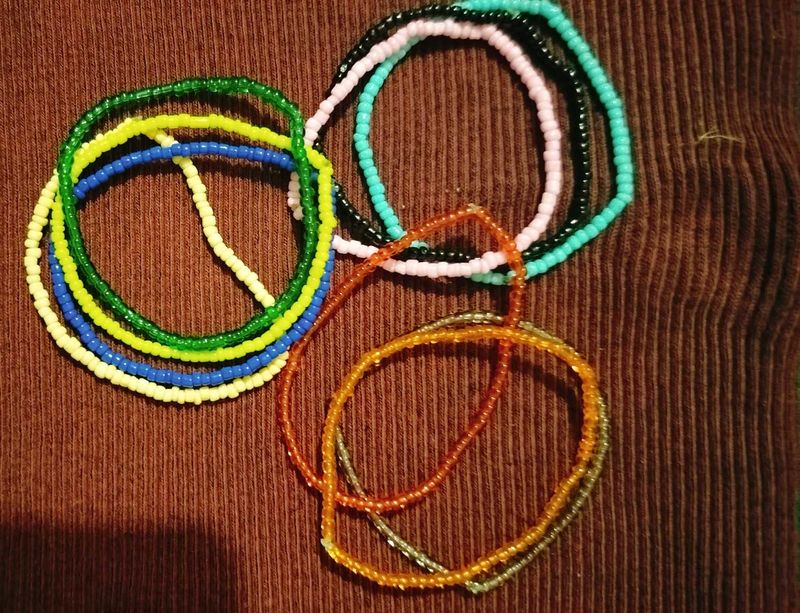 Colorful Beaded Bracelets Set of 10 shades